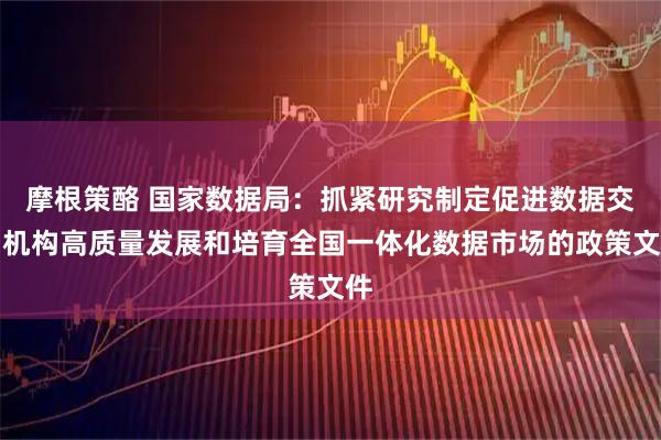 摩根策酪 国家数据局：抓紧研究制定促进数据交易机构高质量发展和培育全国一体化数据市场的政策文件