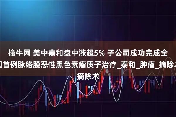 擒牛网 美中嘉和盘中涨超5% 子公司成功完成全国首例脉络膜恶性黑色素瘤质子治疗_泰和_肿瘤_摘除术